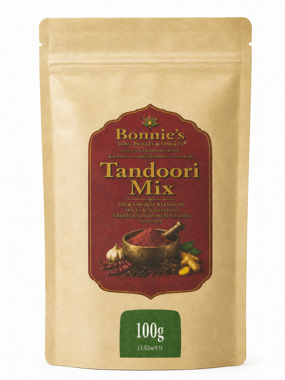Empaque Tandoori Mix 100g — Bonnie's by Santa Masala
